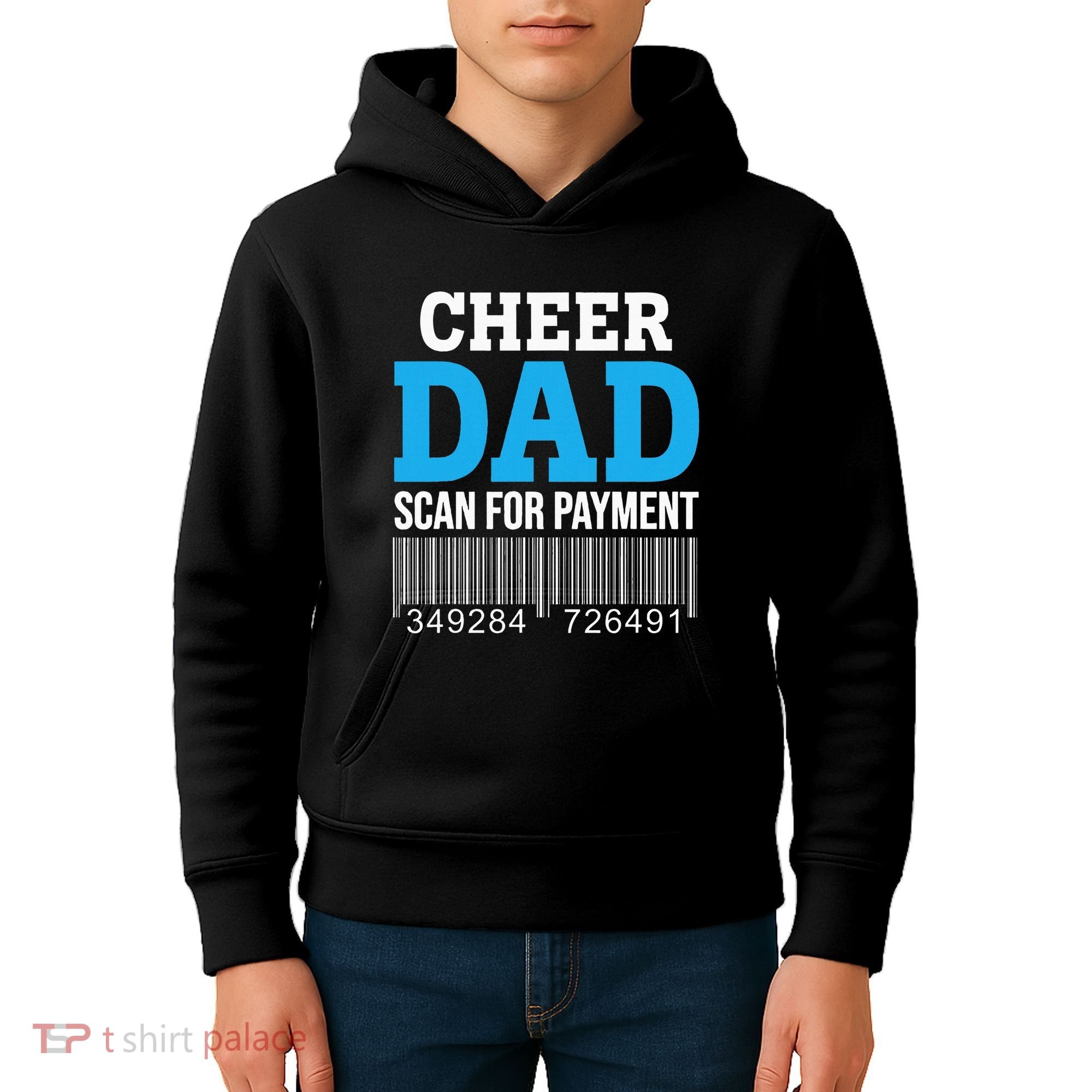 Cheer Dad Scan For Payment Father Ever Kids Hoodie
