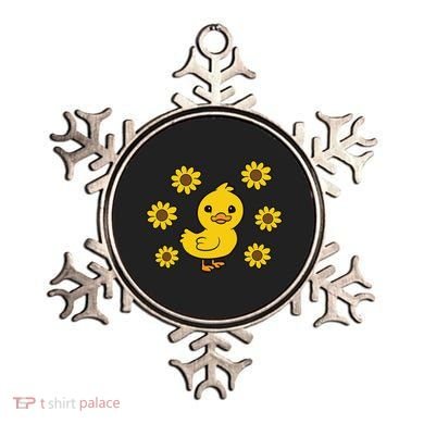 Cute Duck Summer Sunflower Kawaii Duck Ornament