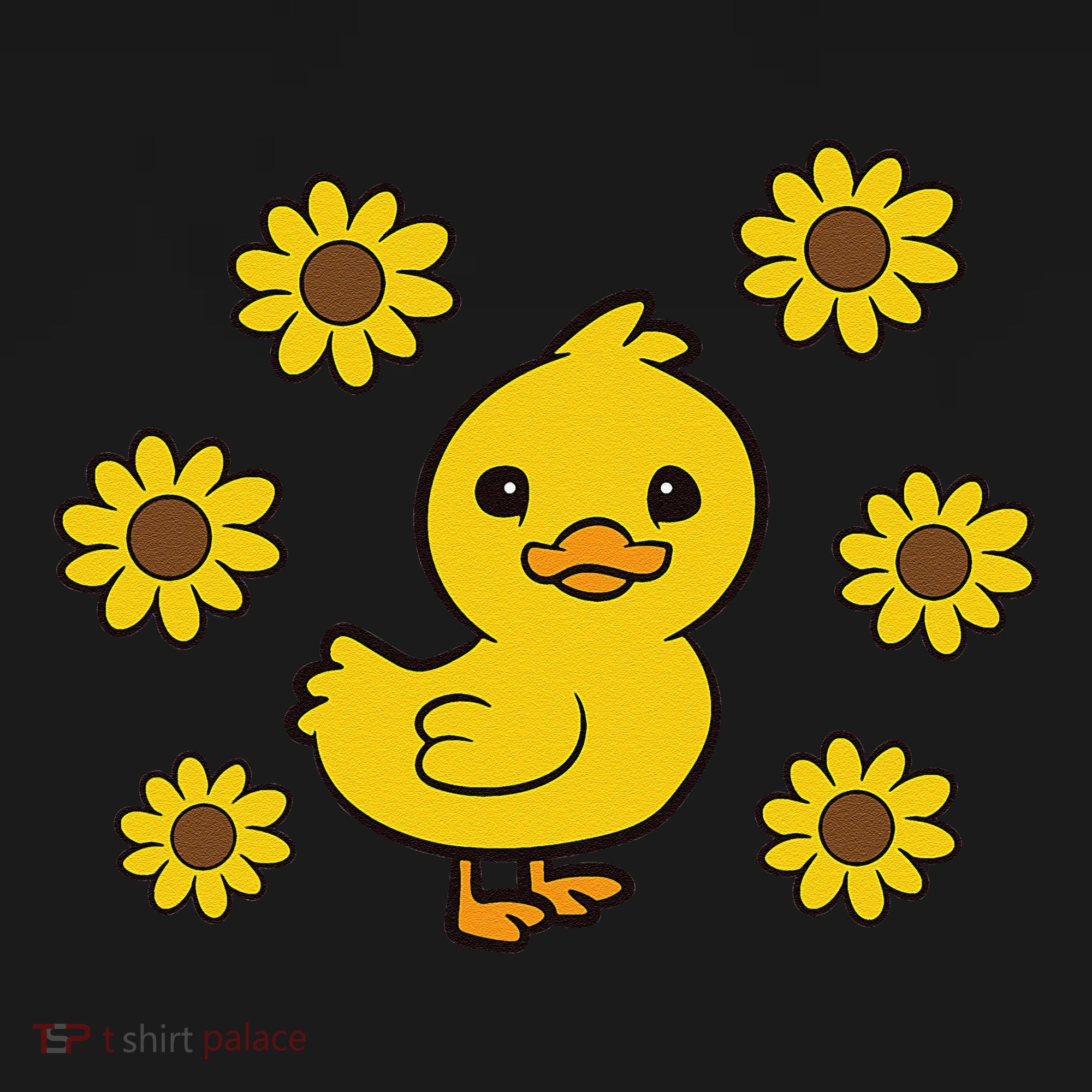 Cute Duck Summer Sunflower Kawaii Duck Ornament