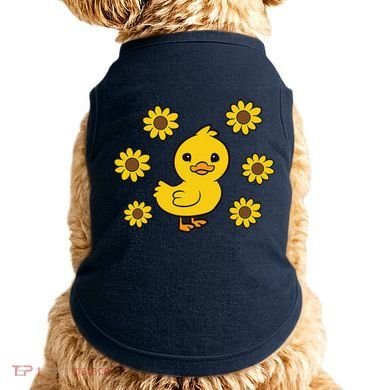 Cute Duck Summer Sunflower Kawaii Duck Doggie Tank