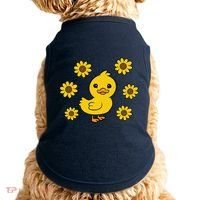 Cute Duck Summer Sunflower Kawaii Duck Doggie Tank thumb 0