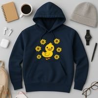 Cute Duck Summer Sunflower Kawaii Duck Hoodie thumb 3
