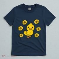 Cute Duck Summer Sunflower Kawaii Duck T-Shirt thumb 5