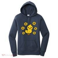 Cute Duck Summer Sunflower Kawaii Duck Women's Hoodie thumb 0