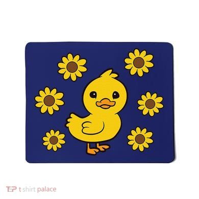 Cute Duck Summer Sunflower Kawaii Duck Mousepad