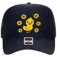 Cute Duck Summer Sunflower Kawaii Duck Hat thumb 0