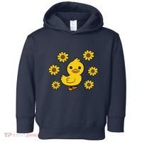 Cute Duck Summer Sunflower Kawaii Duck Toddler Hoodie thumb 0