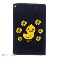 Cute Duck Summer Sunflower Kawaii Duck Golf Towel thumb 0