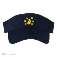 Cute Duck Summer Sunflower Kawaii Duck Visor thumb 0