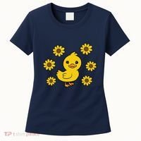 Cute Duck Summer Sunflower Kawaii Duck Women's T-Shirt thumb 0