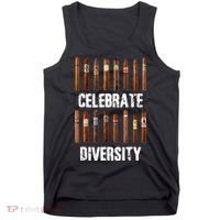Celebrate Diversity Smoke Cigars Cigar Smoking Tank Top thumb 0