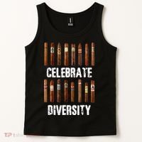 Celebrate Diversity Smoke Cigars Cigar Smoking Tank Top thumb 2