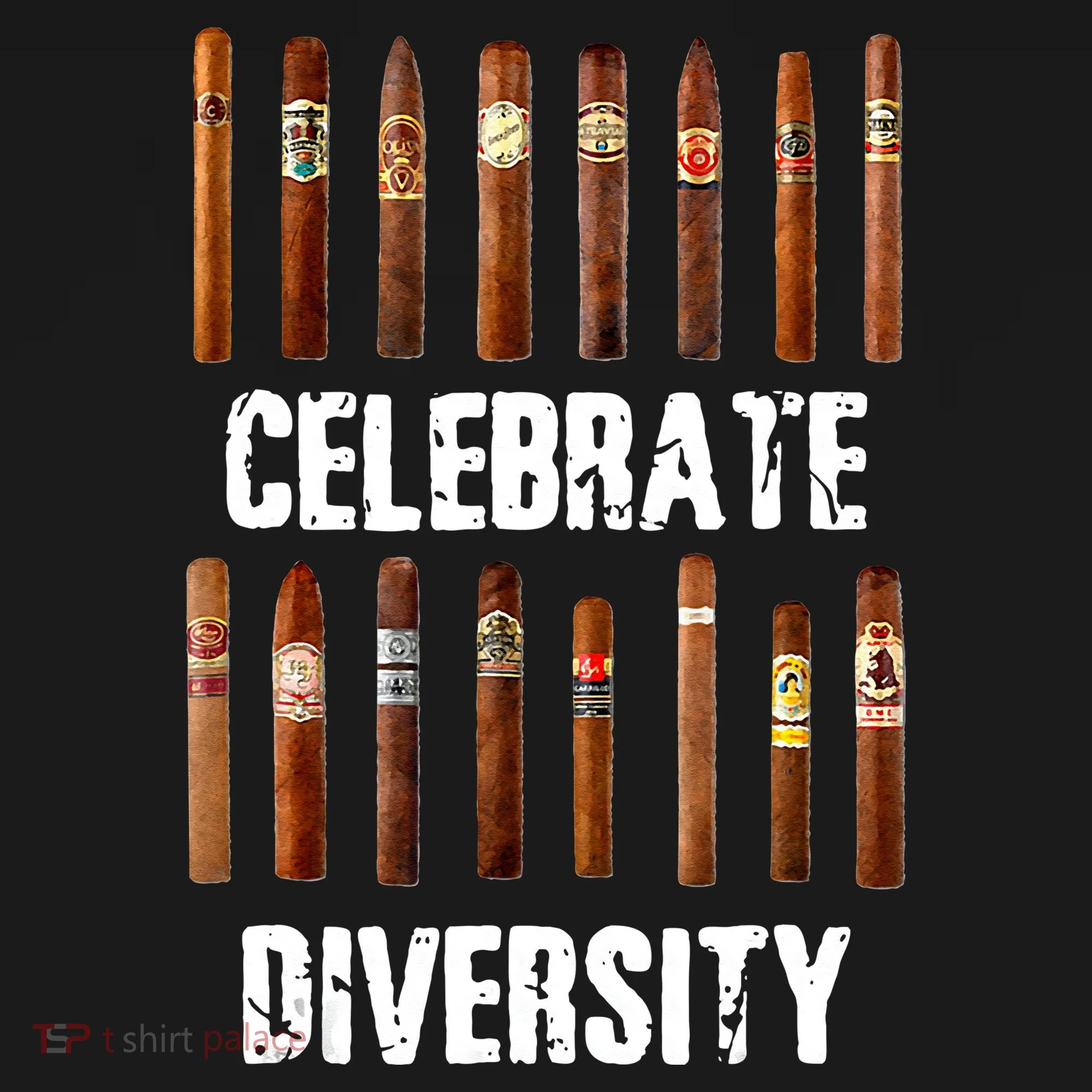 Celebrate Diversity Smoke Cigars Cigar Smoking Tank Top