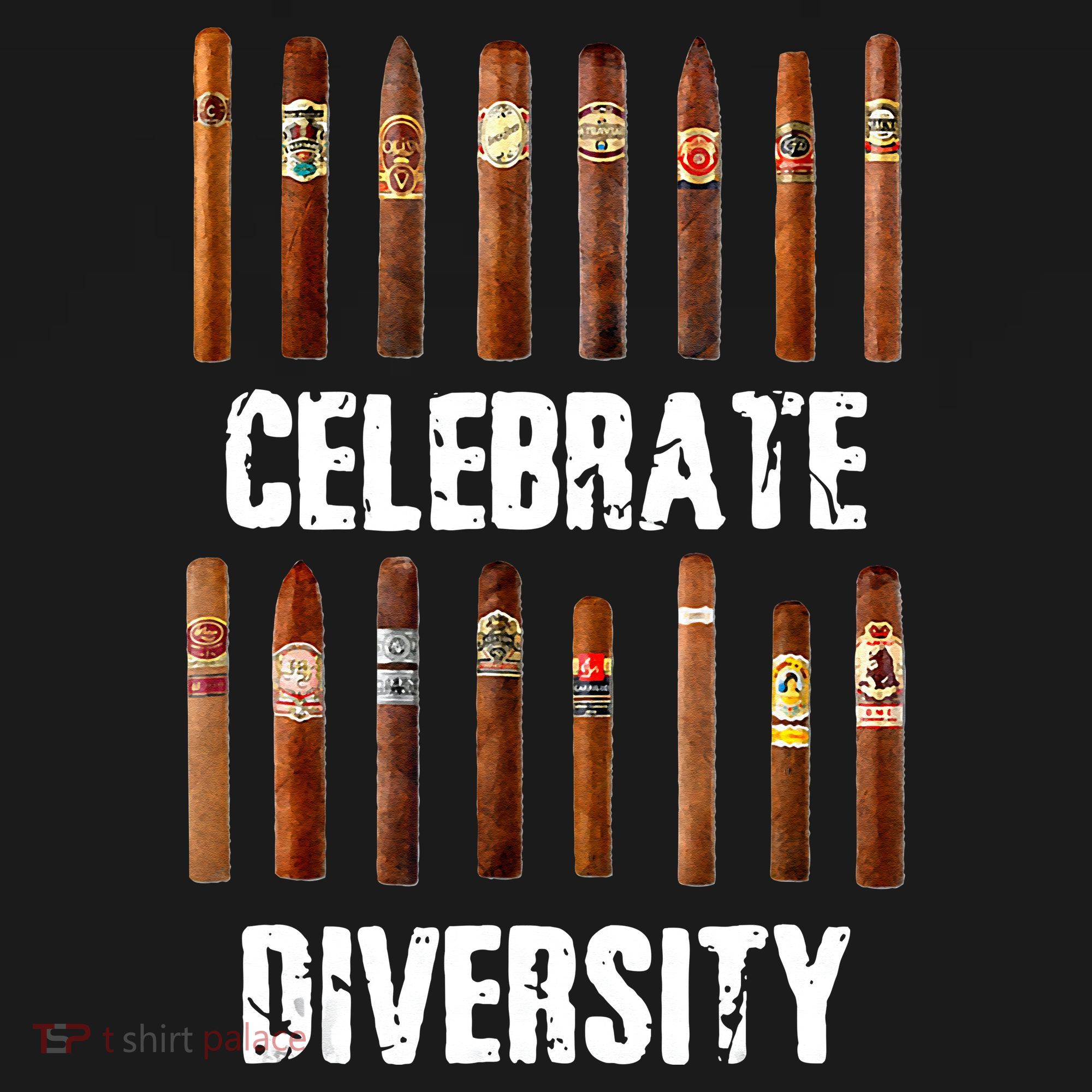Celebrate Diversity Smoke Cigars Cigar Smoking Women's Tri-Blend 3/4-Sleeve Raglan Shirt