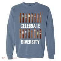 Celebrate Diversity Smoke Cigars Cigar Smoking Garment-Dyed Sweatshirt thumb 0
