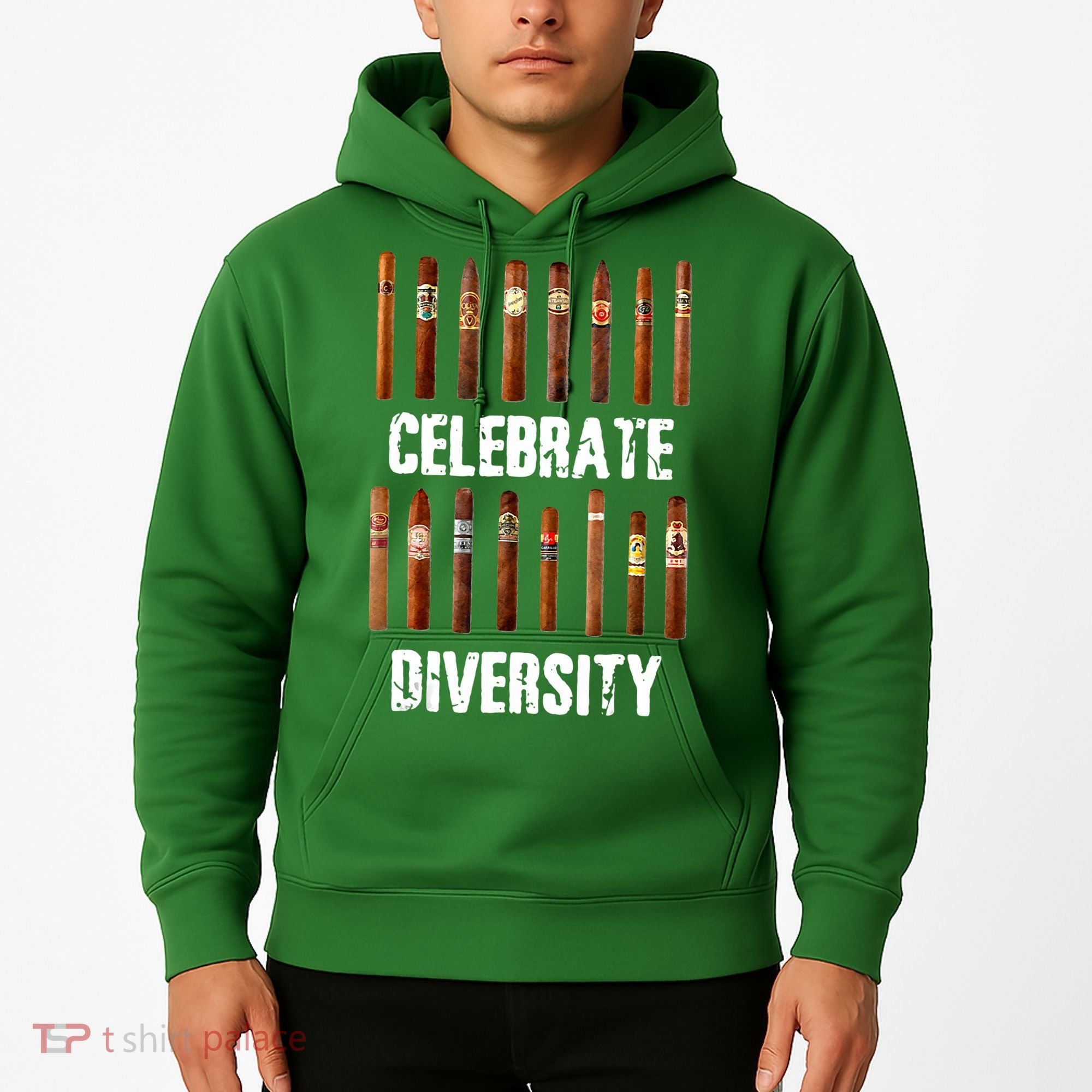 Celebrate Diversity Smoke Cigars Cigar Smoking Hoodie