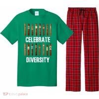 Celebrate Diversity Smoke Cigars Cigar Smoking Pajama Set thumb 0