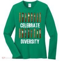 Celebrate Diversity Smoke Cigars Cigar Smoking Women's Long Sleeve Shirt thumb 0