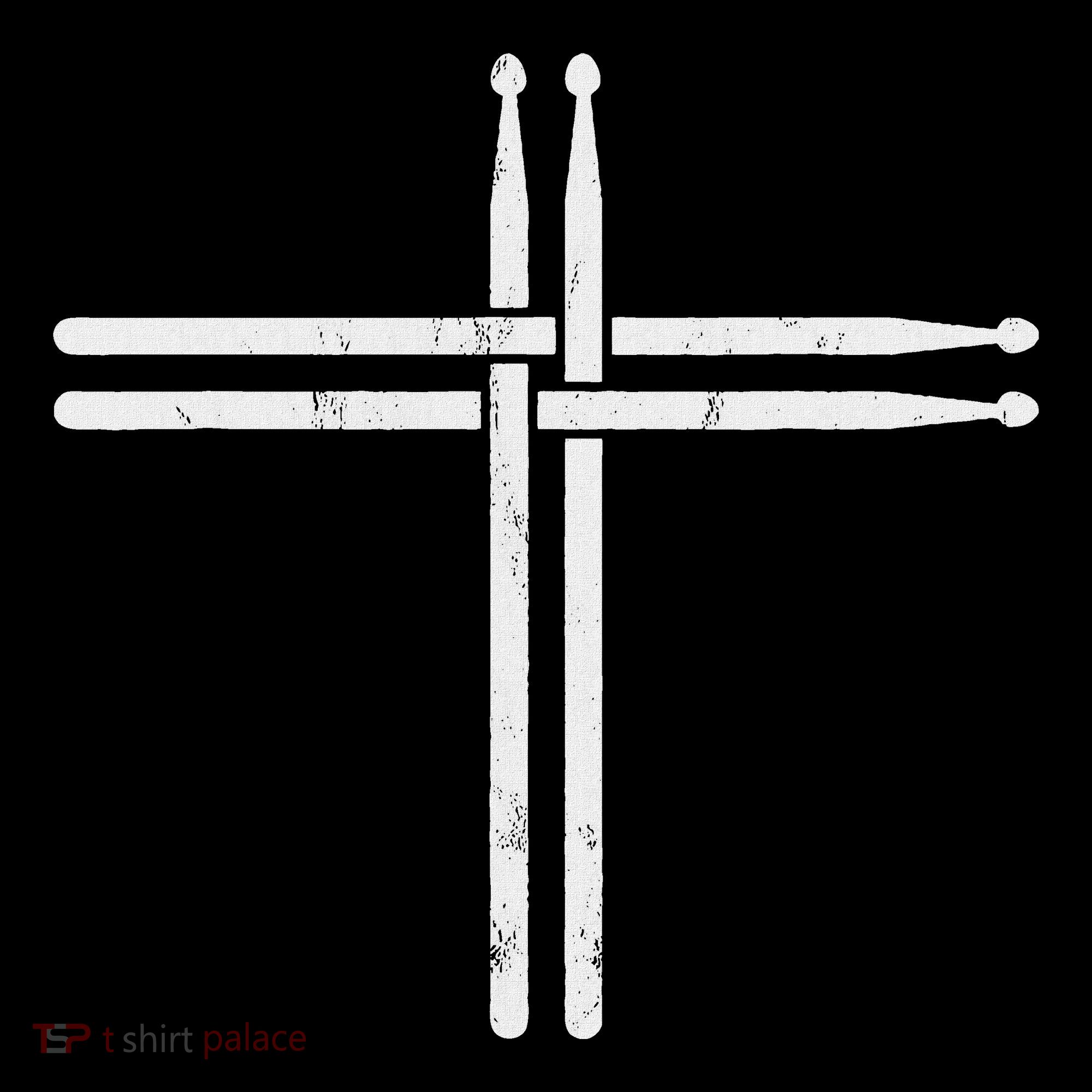 Christian Drum Stick Cross Funny Drummer Mousepad