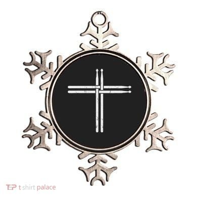 Christian Drum Stick Cross Funny Drummer Ornament