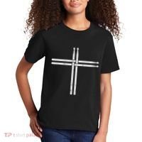 Christian Drum Stick Cross Funny Drummer Kids T-Shirt thumb 2