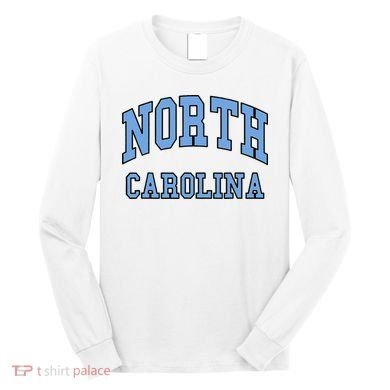 Carolina Design State Of Nc Long Sleeve Shirt