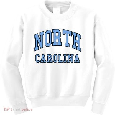 Carolina Design State Of Nc Kids Sweatshirt