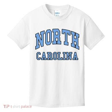 Carolina Design State Of Nc Kids T-Shirt
