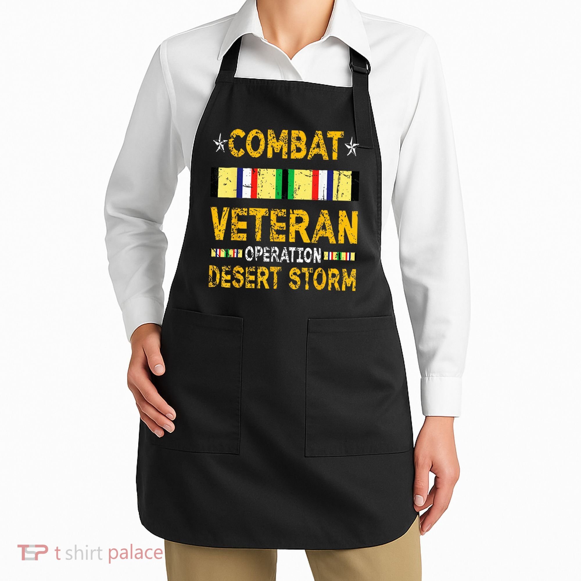 Combat Desert Storm Veteran Persian War Service Ribbon Apron