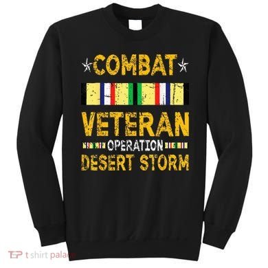 Combat Desert Storm Veteran Persian War Service Ribbon Sweatshirt