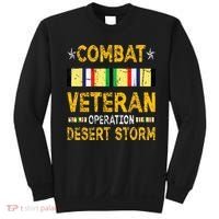 Combat Desert Storm Veteran Persian War Service Ribbon Sweatshirt thumb 0