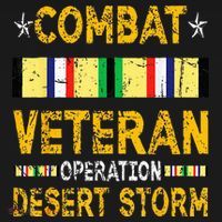 Combat Desert Storm Veteran Persian War Service Ribbon Sweatshirt thumb 3