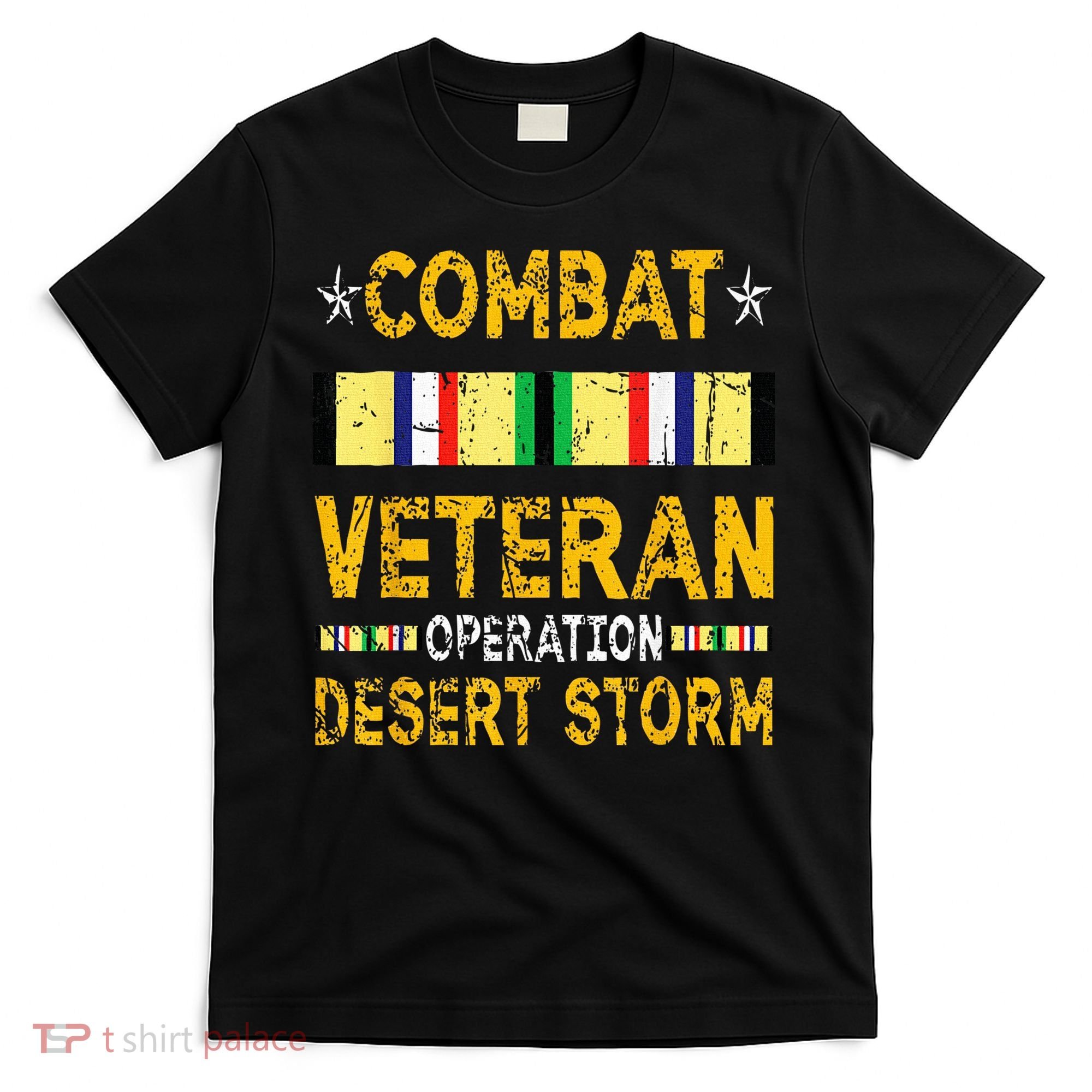 Combat Desert Storm Veteran Persian War Service Ribbon T-Shirt