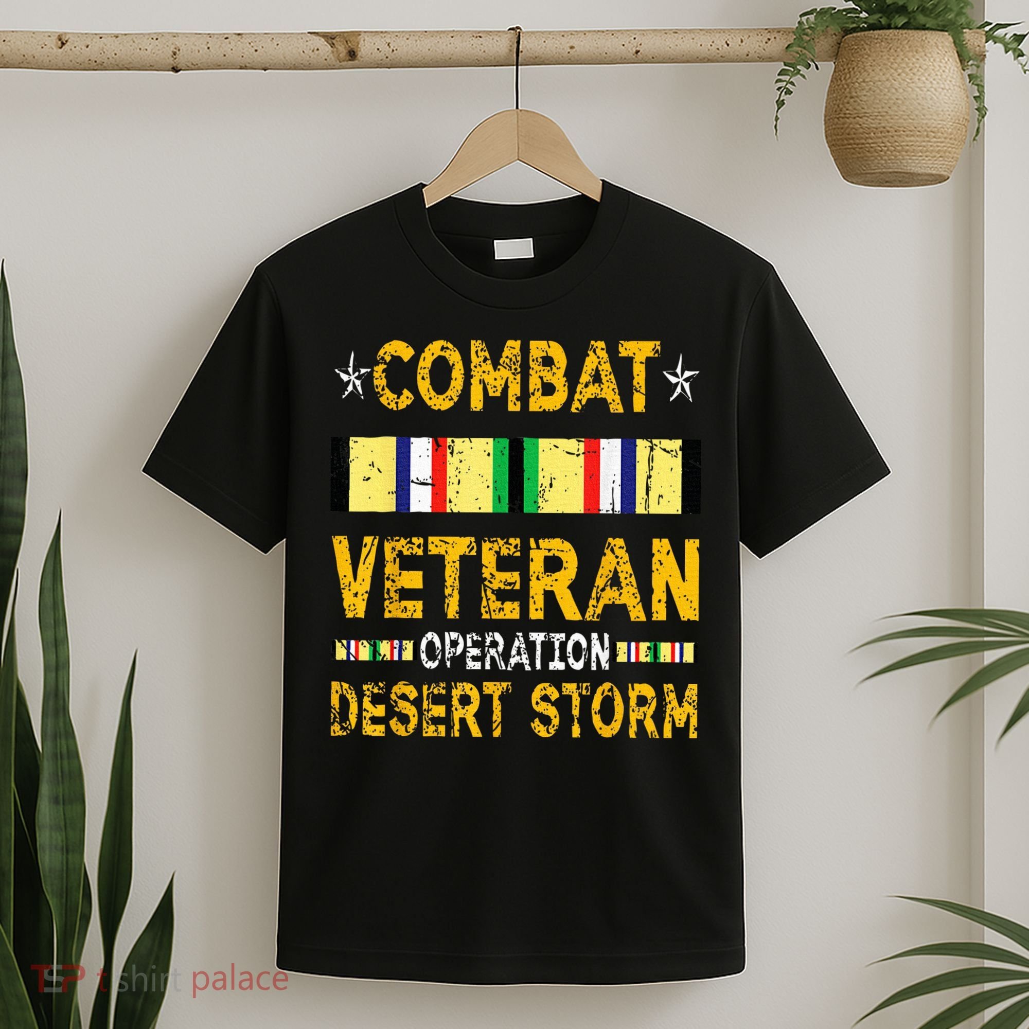 Combat Desert Storm Veteran Persian War Service Ribbon T-Shirt