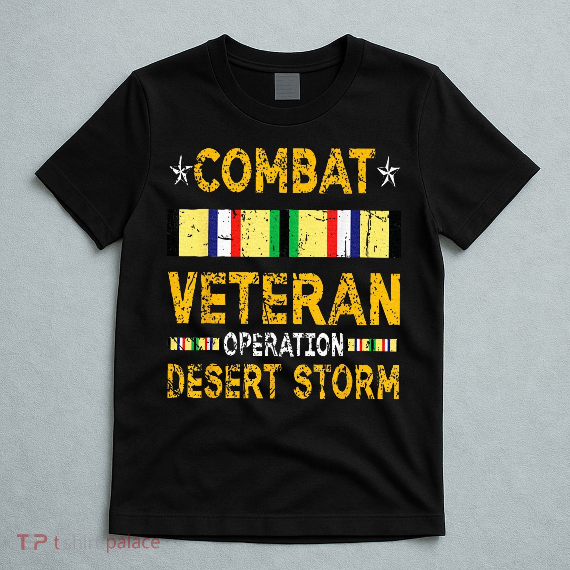 Combat Desert Storm Veteran Persian War Service Ribbon T-Shirt