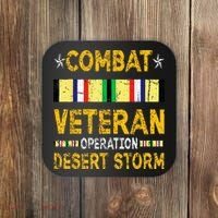 Combat Desert Storm Veteran Persian War Service Ribbon Coaster thumb 0