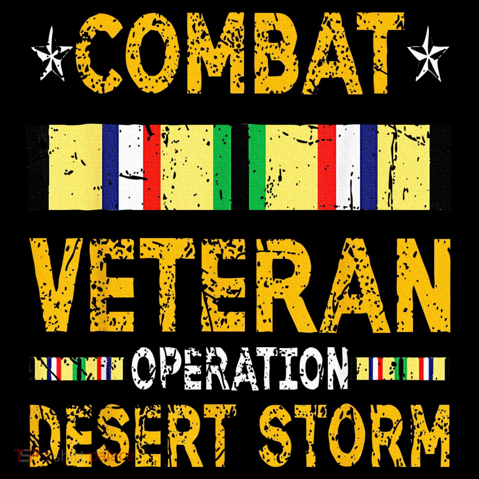 Combat Desert Storm Veteran Persian War Service Ribbon Women's Hoodie