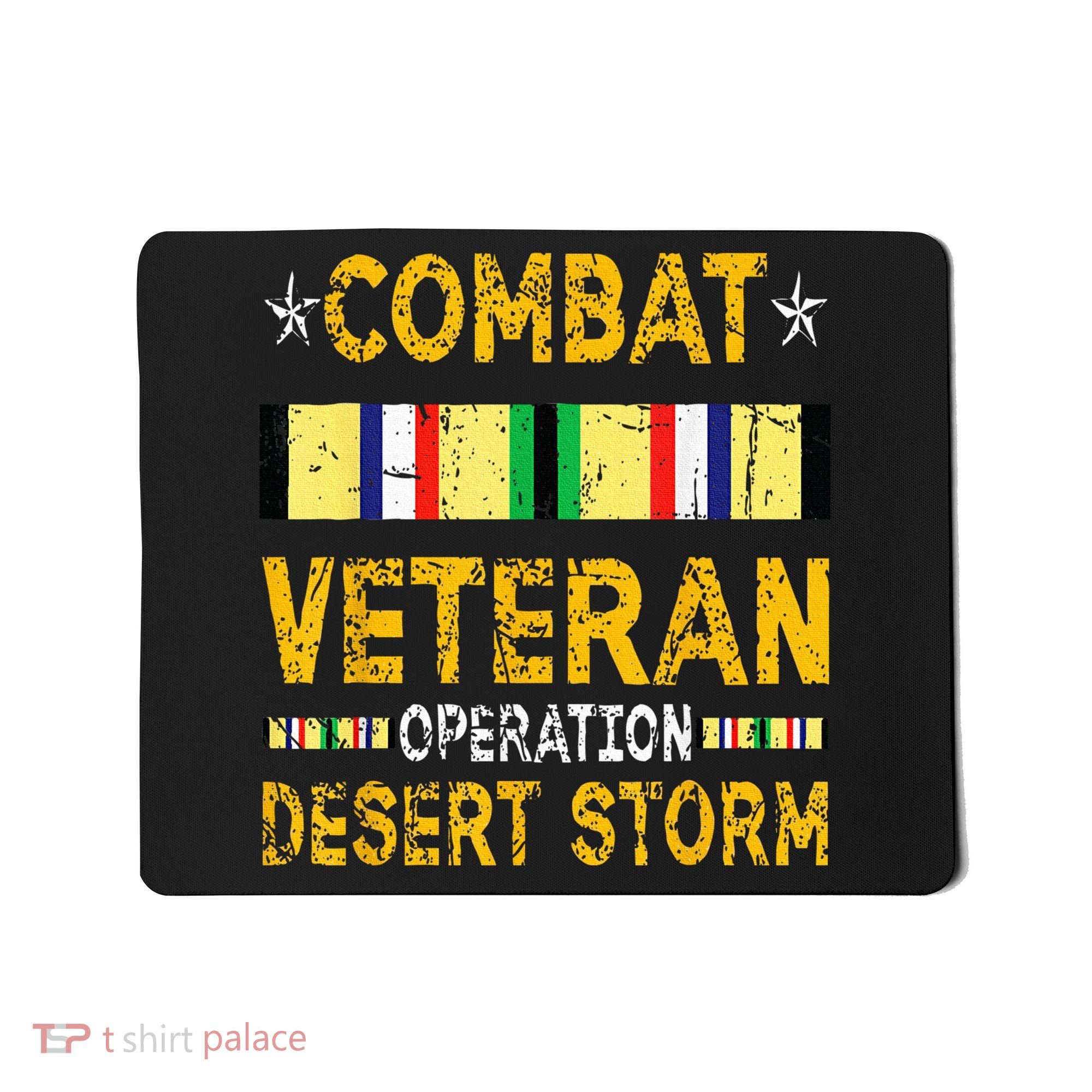 Combat Desert Storm Veteran Persian War Service Ribbon Mousepad