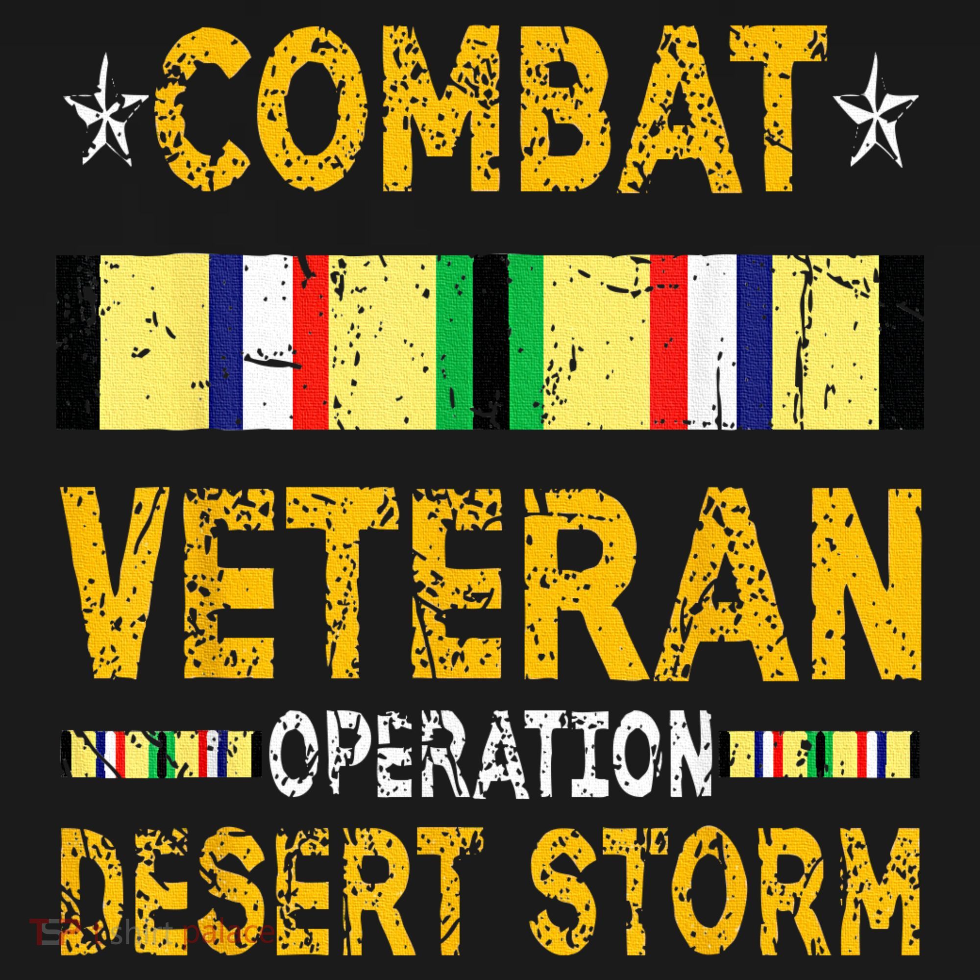 Combat Desert Storm Veteran Persian War Service Ribbon Women's Tank Top
