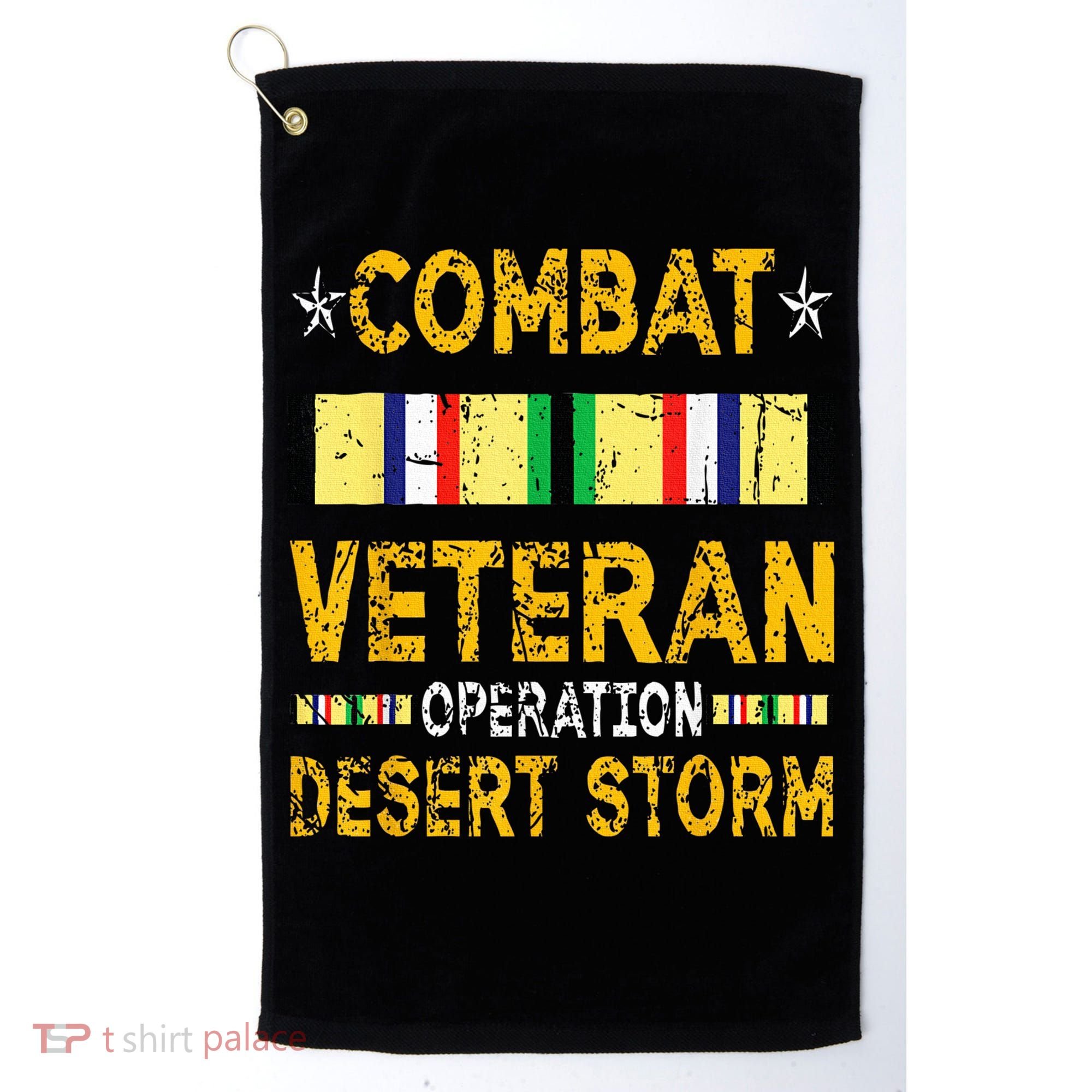 Combat Desert Storm Veteran Persian War Service Ribbon Golf Towel