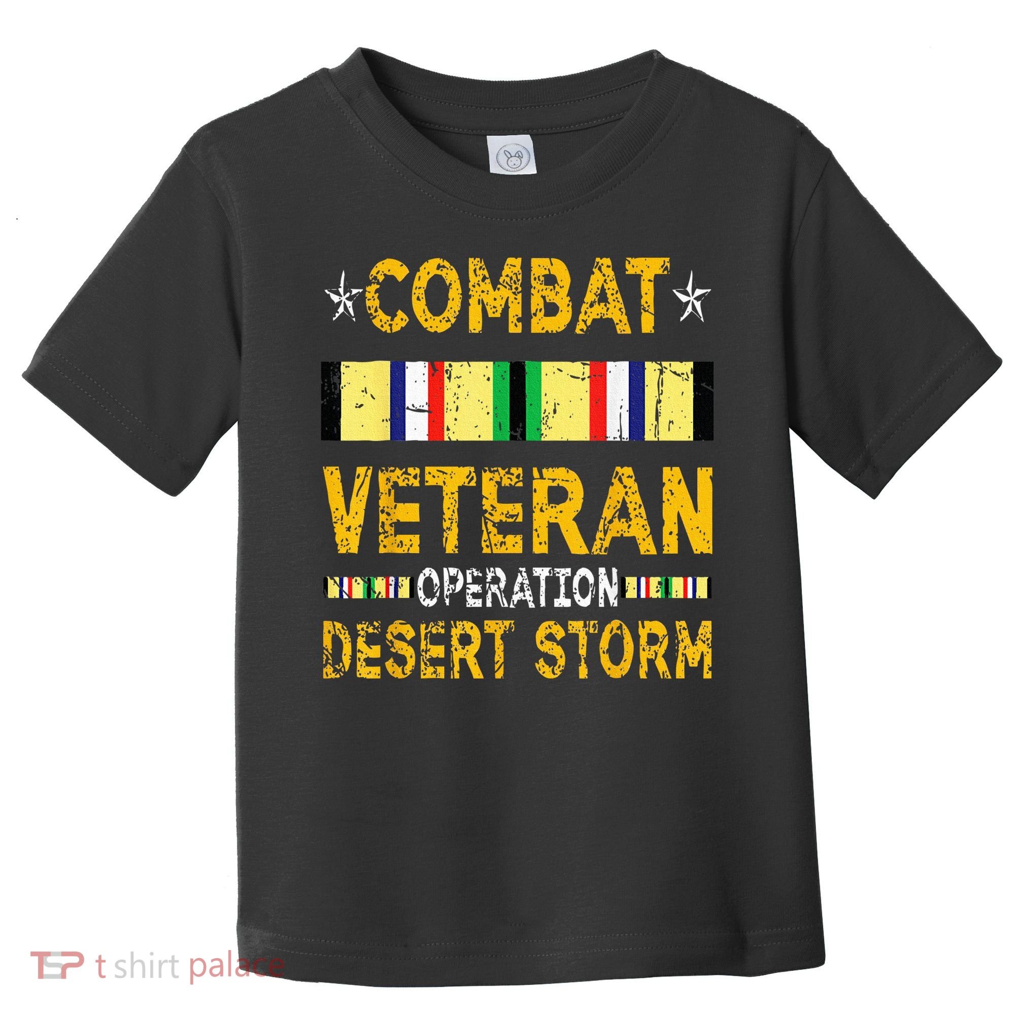 Combat Desert Storm Veteran Persian War Service Ribbon Toddler T-Shirt
