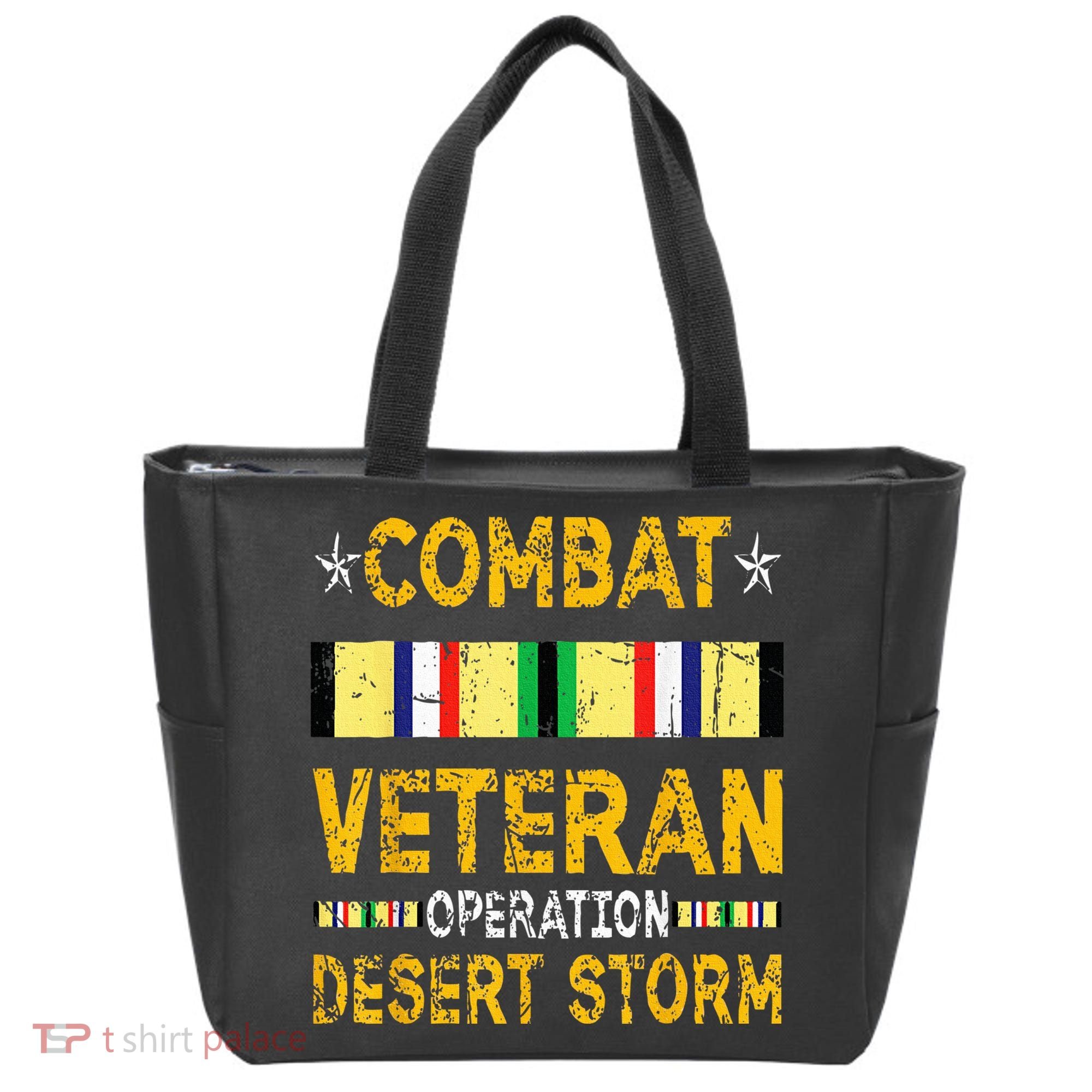 Combat Desert Storm Veteran Persian War Service Ribbon Tote Bag