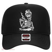 Coffee Drinking Skeleton Lazy DIY Halloween Costume Hat thumb 0