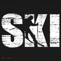 Cool Distressed Skiing Cute Gift For Skiers USA-Made Doggie Bandana thumb 2