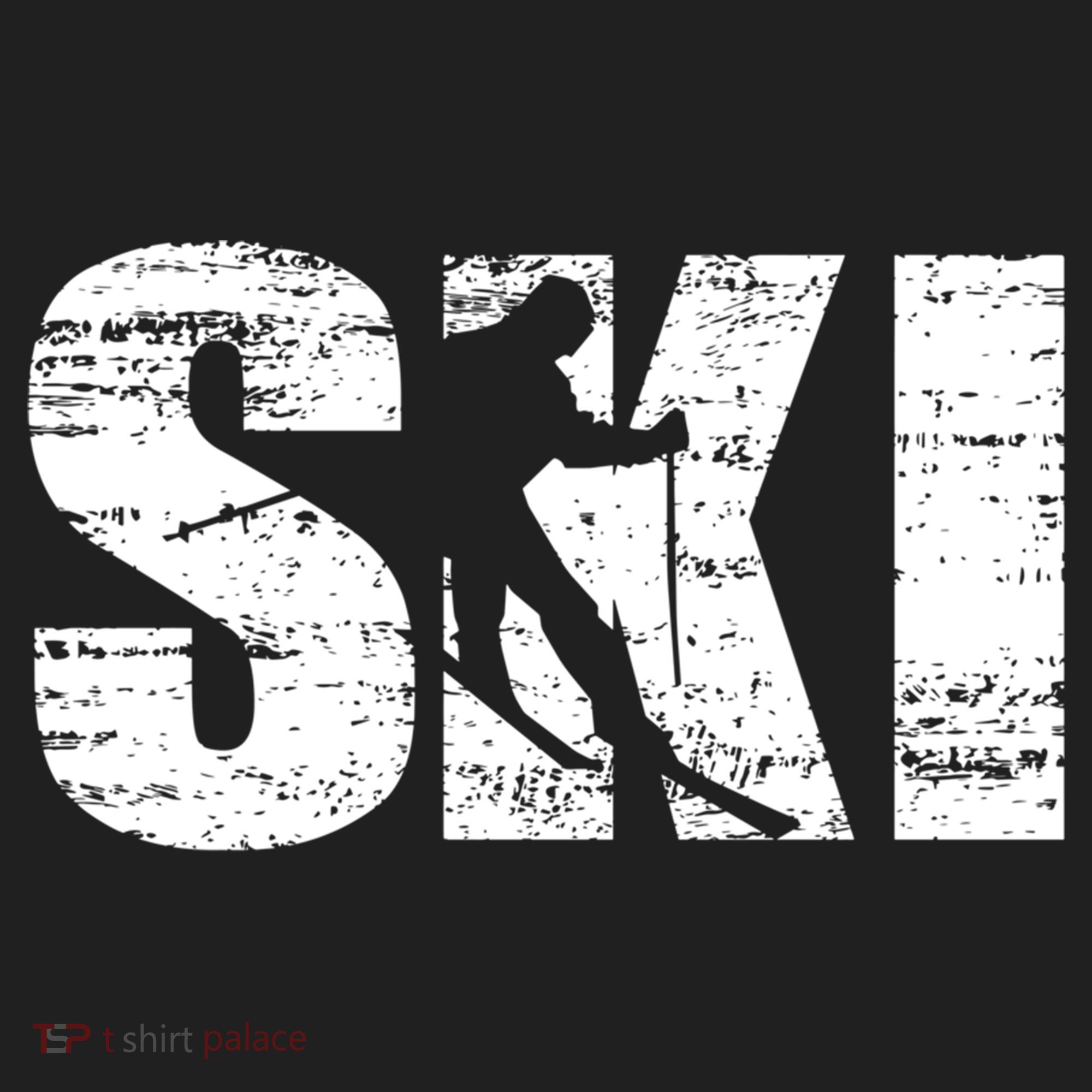 Cool Distressed Skiing Cute Gift For Skiers Beanie