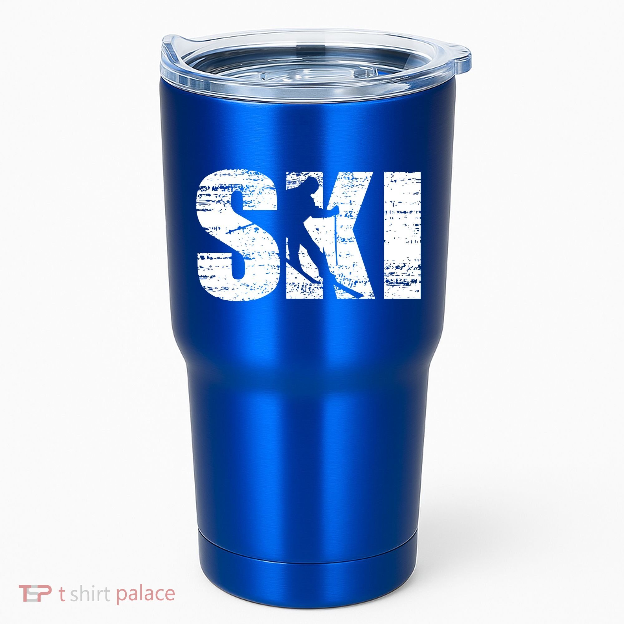Cool Distressed Skiing Cute Gift For Skiers Tumbler