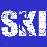 Cool Distressed Skiing Cute Gift For Skiers Baby Bodysuit thumb 2