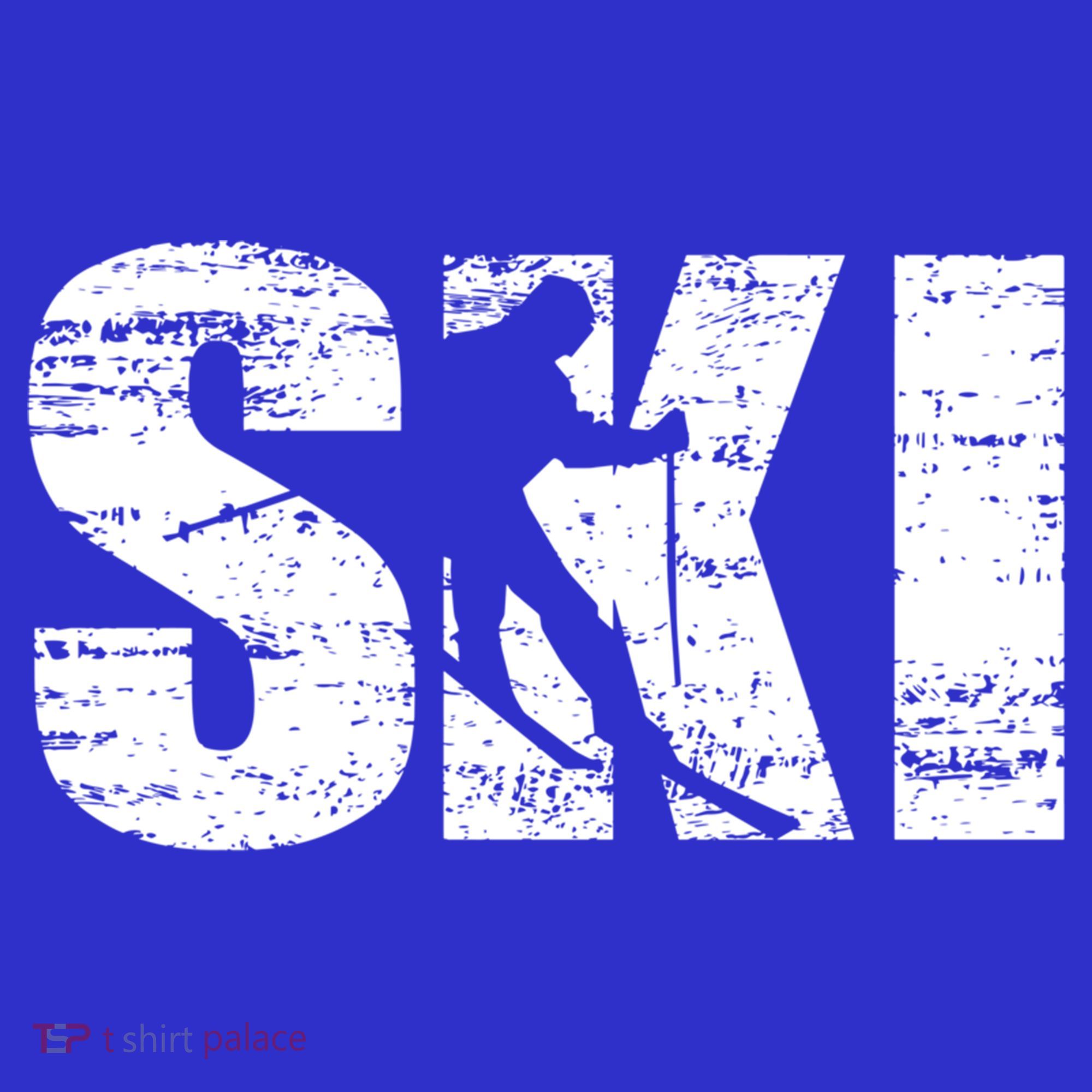 Cool Distressed Skiing Cute Gift For Skiers Tank Top