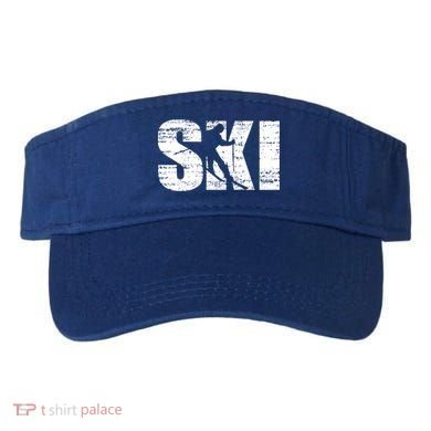 Cool Distressed Skiing Cute Gift For Skiers Visor