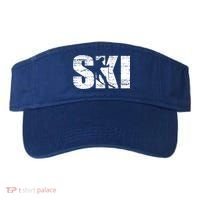 Cool Distressed Skiing Cute Gift For Skiers Visor thumb 0